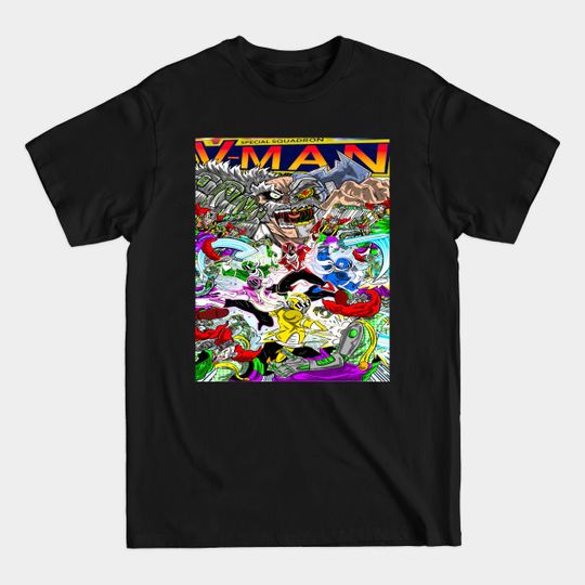 Discover V-Man Vs Mockbots ! - Special Squadron V Man - T-Shirt