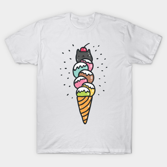 Discover cat ice cream - Cat - T-Shirt