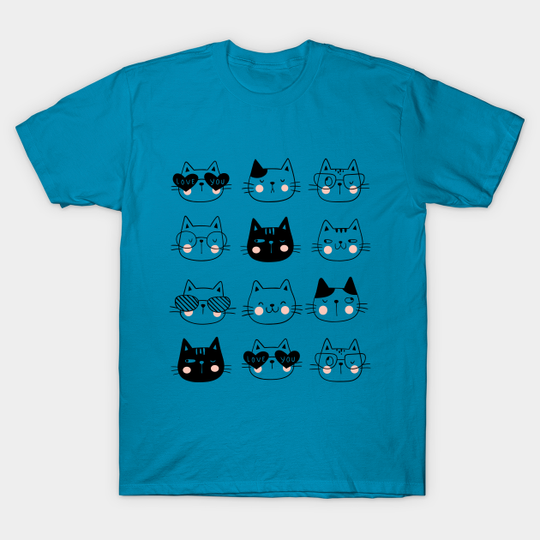 Discover Cute Cats And Kittens Design T-Shirt