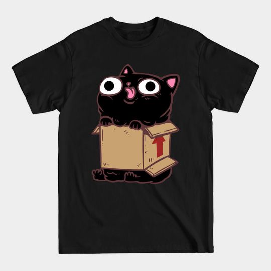 Discover Cat In A Box - Cat - T-Shirt