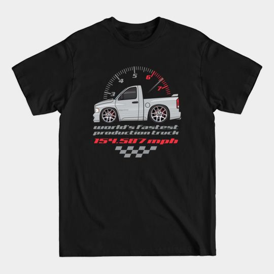 Discover World Fastest Production Truck-Silver - Ram Truck - T-Shirt