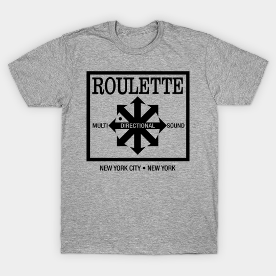 Discover ROULETTE RECORDS T-SHIRT - Defunct Record Label - Grey Version - Roulette Records - T-Shirt