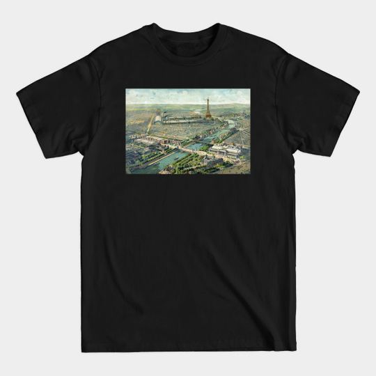 Discover Vintage Pictorial Map of Paris (1900) - Paris Map - T-Shirt