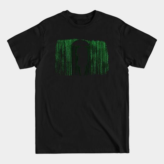 Discover Raining Code Matrix Design - The Matrix - T-Shirt