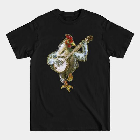Discover Banjo Playing Chicken - Banjo Player - T-Shirt