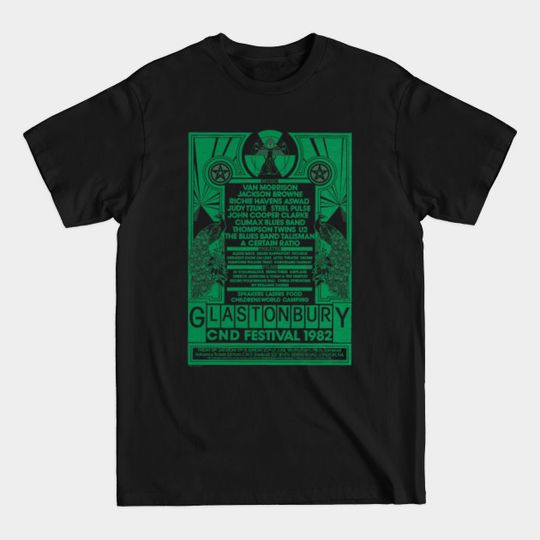 Discover Glastonbury Festival 1982 Poster - Glastonbury - T-Shirt
