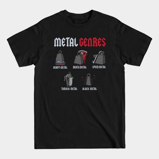 Discover Rock Genres T-Shirt - Heavy Metal Lover