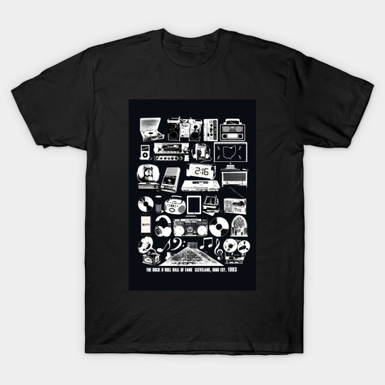 Discover Rock N Roll Hall of Fame - Rock N Roll Hall Of Fame - T-Shirt