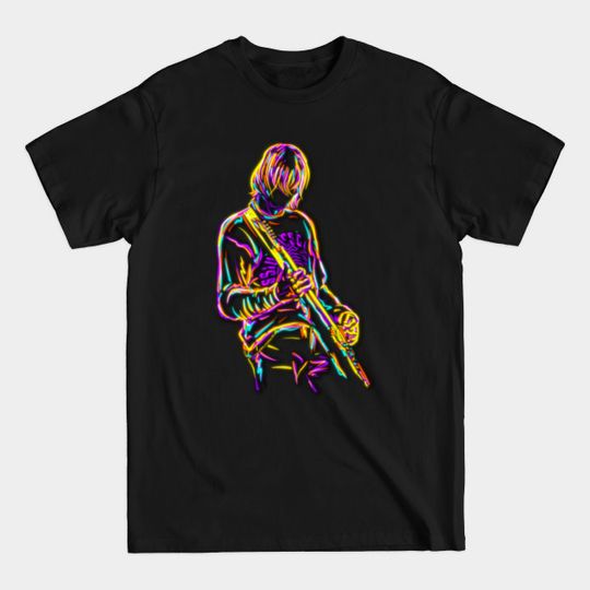 Discover Kurt Neon Glow Art - Kurt Cobain - T-Shirt