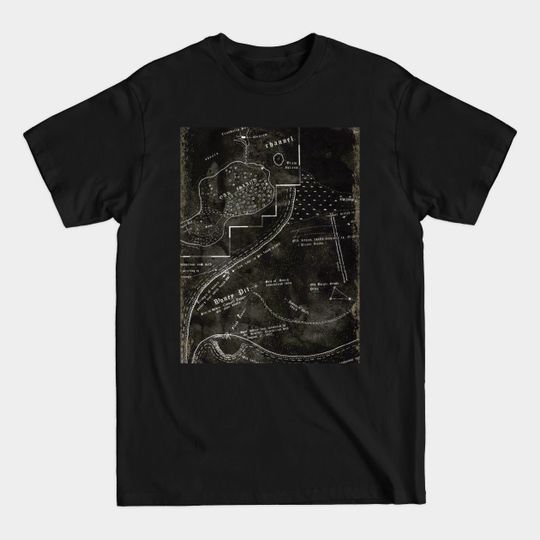 Discover Oak Island Treasure Map - Oak Island Map - T-Shirt