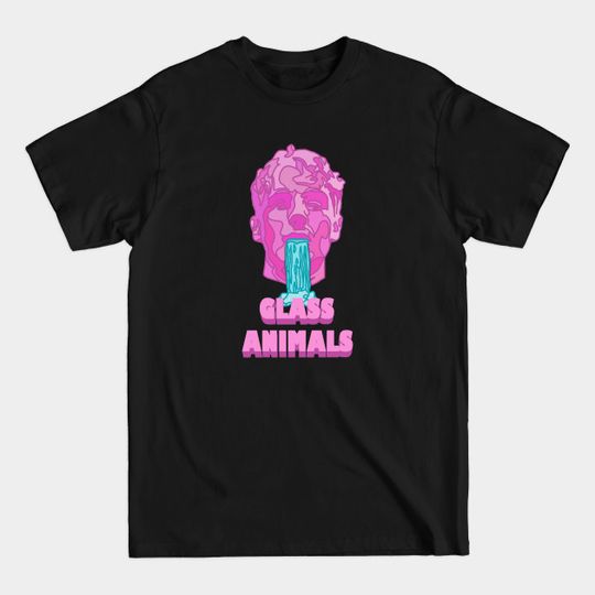 Discover Glass Animals Soda Waterfalls (Head and Logo) - Glass Animals - T-Shirt