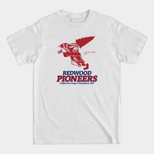 Discover Defunct Redwood Pioneers Baseball 1983 - California - T-Shirt