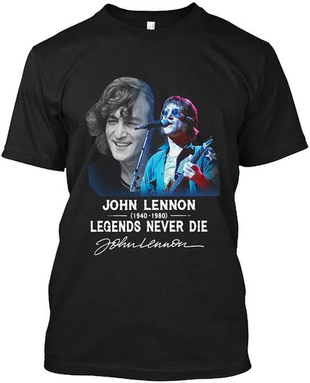 Discover John #Lennon 1940 1080 Legends Never Die Sign'Ture T Shirt