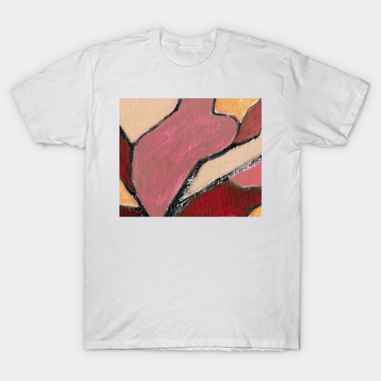 Discover Artwork Oil Painting 2c7 Winery Daylily Pink - Abstract - T-Shirt