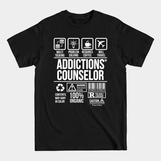 Discover Addiction counselor T-shirt | Job Profession | #DW - Addiction Counselor - T-Shirt