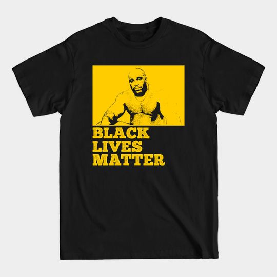 Discover Black Lives Matter - Barry Wood Large Black Man yellow - Barry Wood - T-Shirt