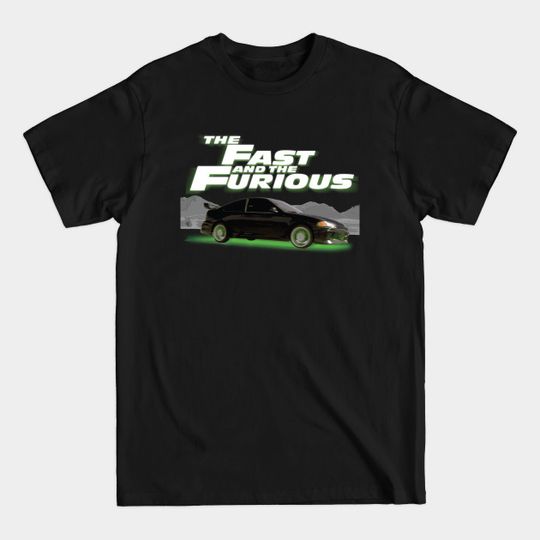 Discover Fast Family EG Si Coupe Neon - Fast And Furious - T-Shirt