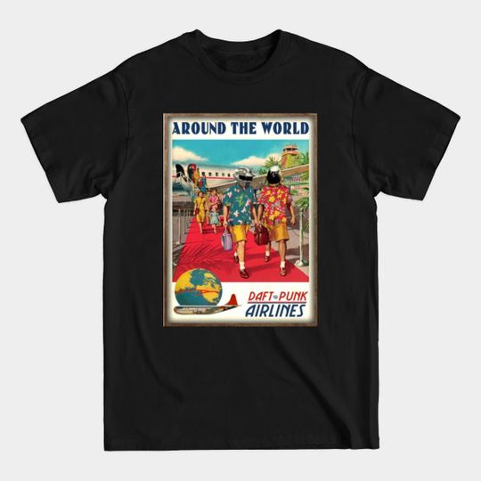 Discover DAFT PUNK AIRLINES - Travel - T-Shirt