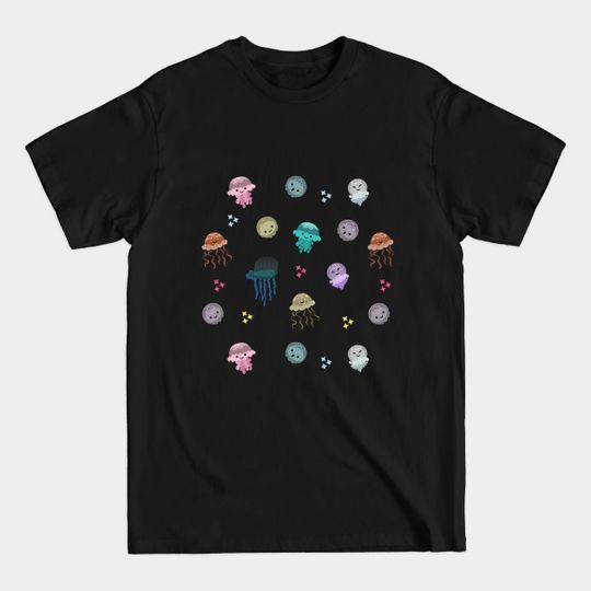 Discover Sea Jelly Square - Jelly Fish - T-Shirt