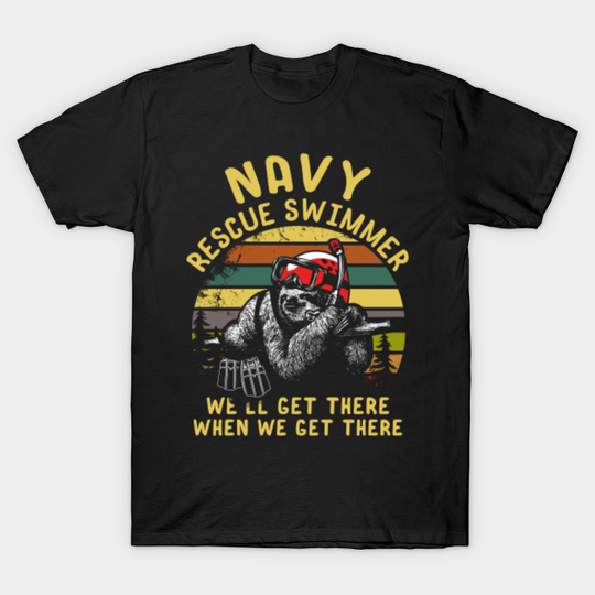 Discover Sloth Rescue Swimmer - Us Navy Rescue Swimmer - T-Shirt