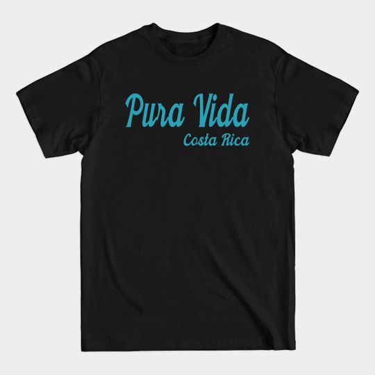 Discover Pura Vida Blue Wave Text - Pura Vida - T-Shirt