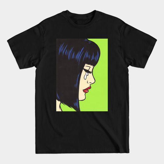 Discover Black Bangs Crying Comic Girl - Sadgirl - T-Shirt