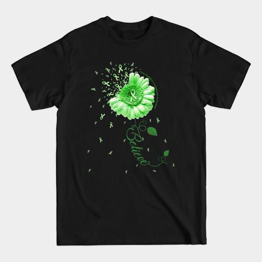 Discover NON-HODGKIN'S LYMPHOMA AWARENESS Daisy Ribbon Believe Gift - Support Non Hodgkins Lymphoma Survivor - T-Shirt