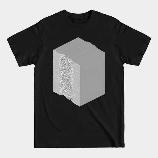 Discover 3D Unknown Pleasures Inspired Graphic Design Artwork - Unknown Pleasures - T-Shirt