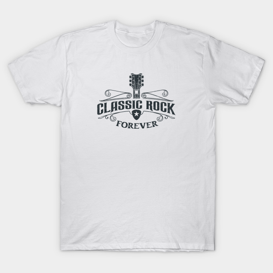 Discover Vintage Classic Rock Forever Badge - Classic Rock Fan - T-Shirt