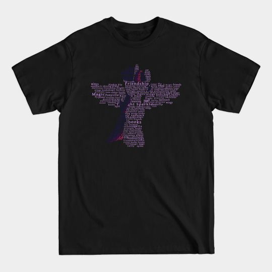 Discover My Little Pony - Twilight Sparkle Typography - Bronies - T-Shirt