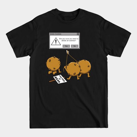 Discover Funny Computer Nerd Geek Cookies Pun Wordplay - Nerd - T-Shirt