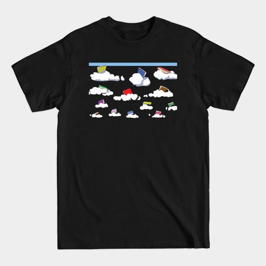 Discover Books Clouds - Clouds - T-Shirt