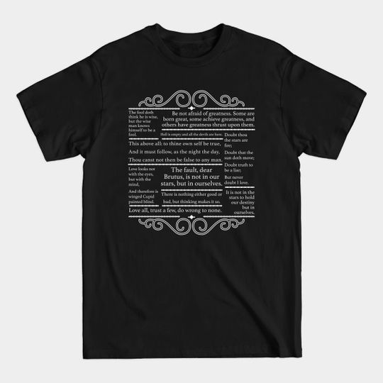 Discover Shakespeare Quotes - Shakespeare - T-Shirt