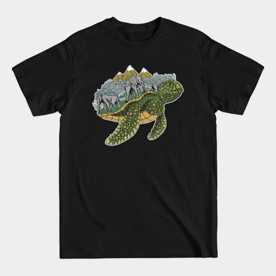 Discover World Turtle - World Turtle - T-Shirt