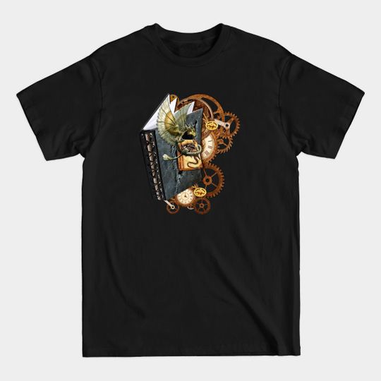 Discover Steampunk-Art Dragon storybook & wheels shirt - Steampunk Style - T-Shirt
