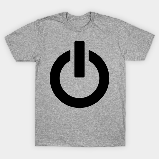 Discover Power Button (black) - Power - T-Shirt