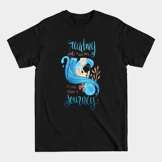 Discover READING A GOOD BOOK - Journey - T-Shirt