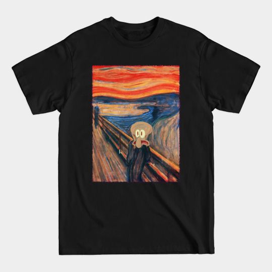 Discover Squidward The Scream - Squidward - T-Shirt