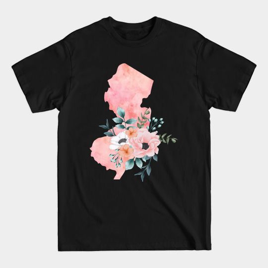 Discover New Jersey Floral - New Jersey - T-Shirt