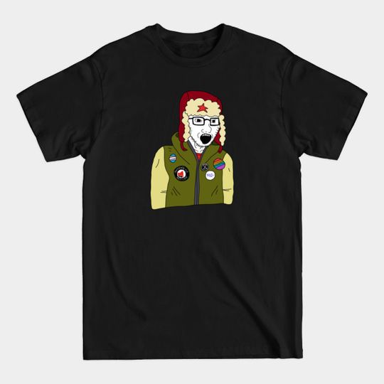 Discover University Student Soyjak (US Version) - Wojak Meme - T-Shirt