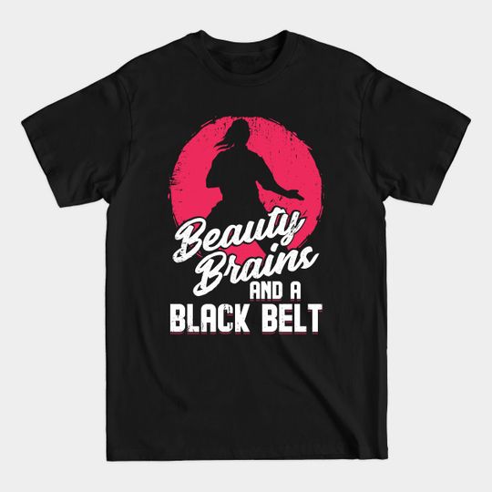 Discover Beauty Brains & A Black Belt Karate Girl Gift - Karate Girl - T-Shirt