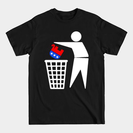 Discover Toss the GOP in the trash - Toss The Gop In The Trash - T-Shirt