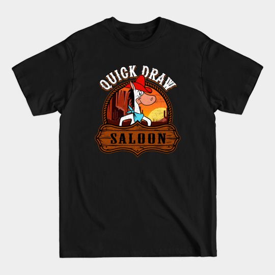 Discover Quick Draw Saloon - Cartoon - T-Shirt