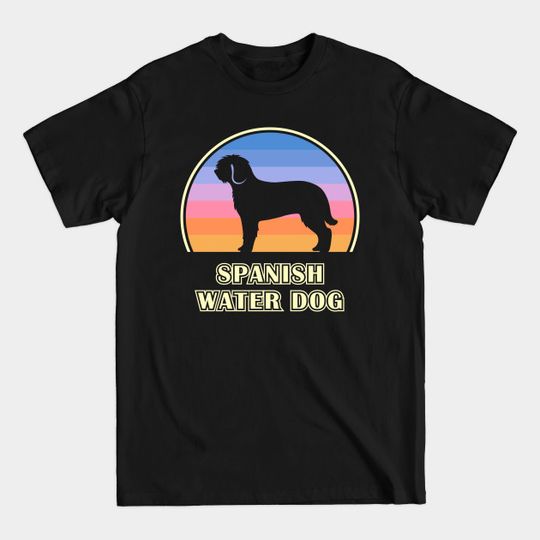 Discover Spanish Water Dog - Vintage Sunset Design T-Shirt