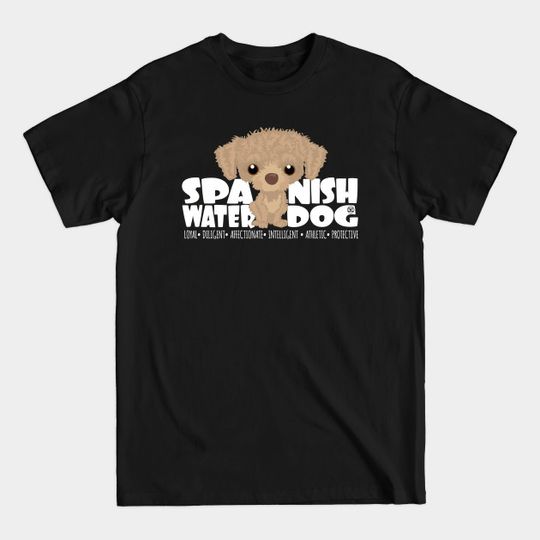 Discover Spanish Water Dog (Cream) - DGBigHead - Spanish Water Dog - T-Shirt