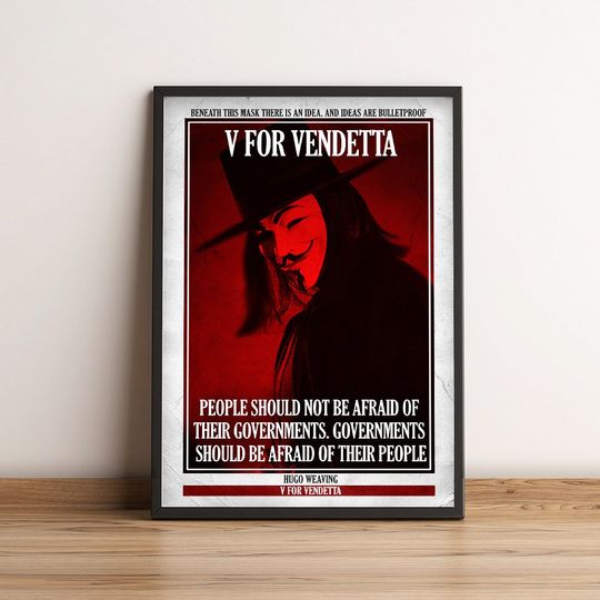 Discover V for Vendetta | Cult Film Poster | Classic Movie Posters