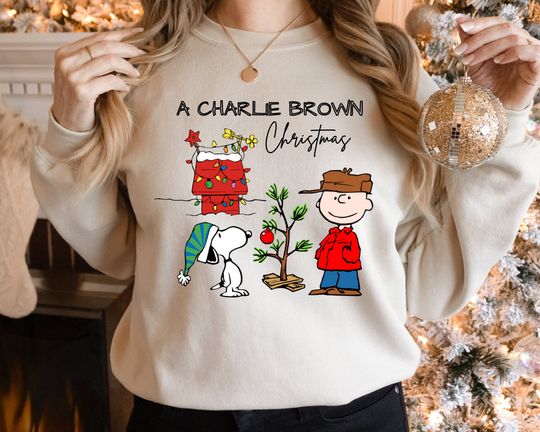 Discover Charlie and the Snoopy Christmas Sweatshirt