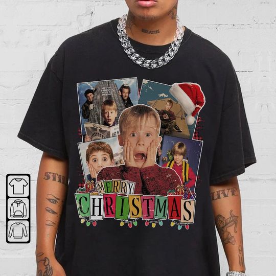 Discover Vintage Christmas Movie Shirt, Home Alone Shirt, Kevin McCallister Shirt
