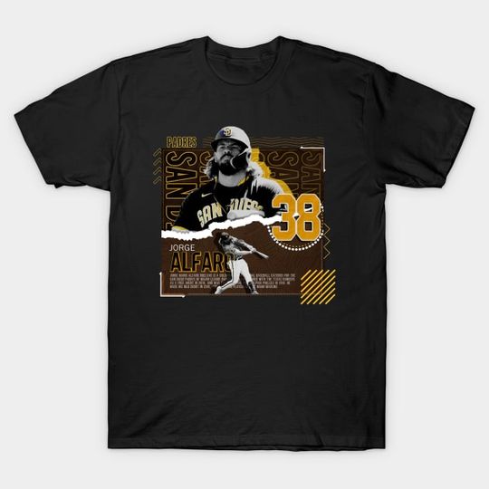 Discover Jorge Alfaro Baseball Paper Poster Padres - Jorge Alfaro - T-Shirt