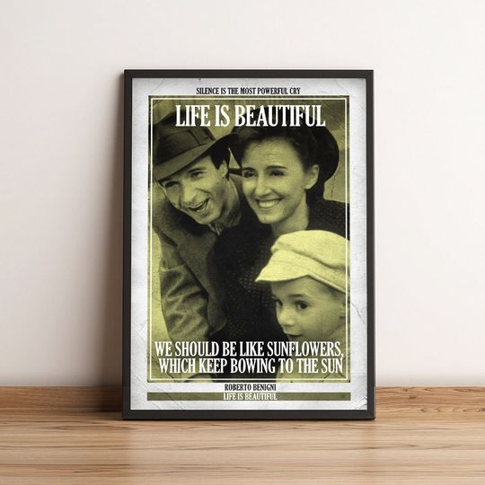Discover Life Is Beautiful | Cult Film Poster | Classic Movie Posters